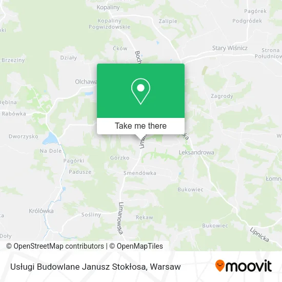 Карта Usługi Budowlane Janusz Stokłosa