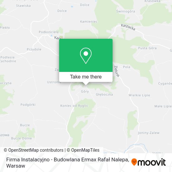 Firma Instalacyjno - Budowlana Ermax Rafał Nalepa map