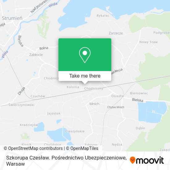 Szkorupa Czesław. Pośrednictwo Ubezpieczeniowe map