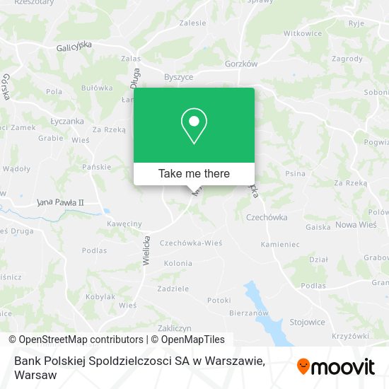 Bank Polskiej Spoldzielczosci SA w Warszawie map