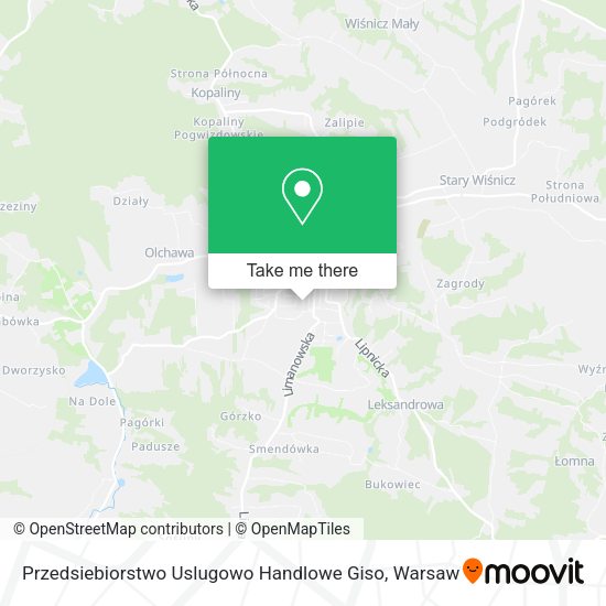 Przedsiebiorstwo Uslugowo Handlowe Giso map