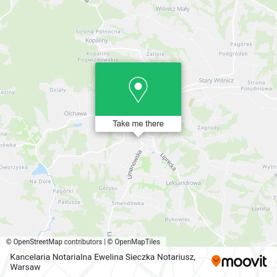 Kancelaria Notarialna Ewelina Sieczka Notariusz map