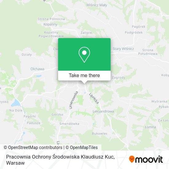 Pracownia Ochrony Środowiska Klaudiusz Kuc map