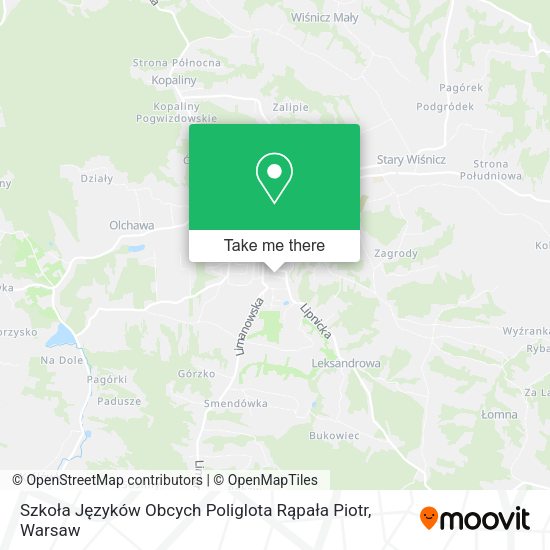 Szkoła Języków Obcych Poliglota Rąpała Piotr map