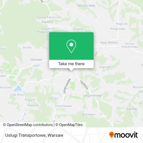 Uslugi Transportowe map