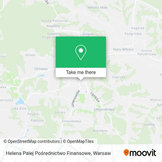 Helena Palej Pośrednictwo Finansowe map