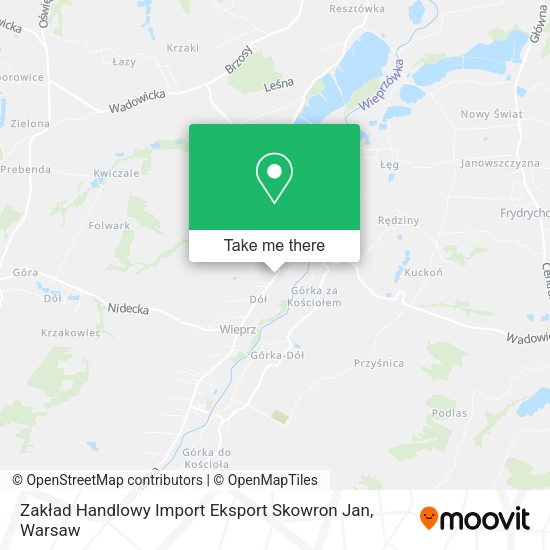 Zakład Handlowy Import Eksport Skowron Jan map