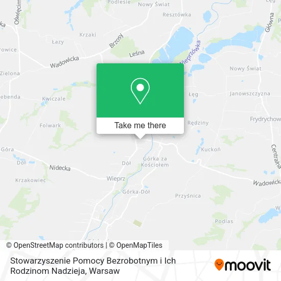 Карта Stowarzyszenie Pomocy Bezrobotnym i Ich Rodzinom Nadzieja