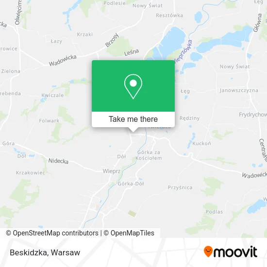Beskidzka map