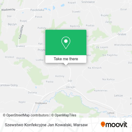 Szewstwo Konfekcyjne Jan Kowalski map