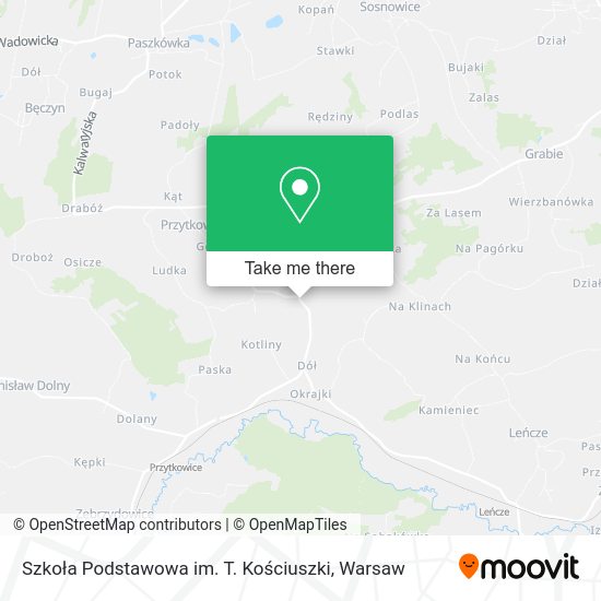 Szkoła Podstawowa im. T. Kościuszki map