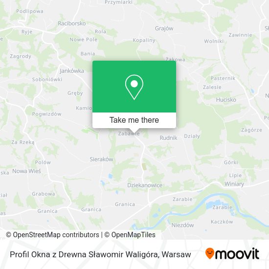 Profil Okna z Drewna Sławomir Waligóra map