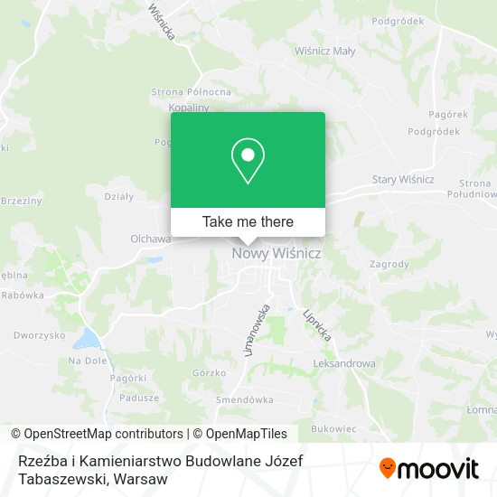 Rzeźba i Kamieniarstwo Budowlane Józef Tabaszewski map