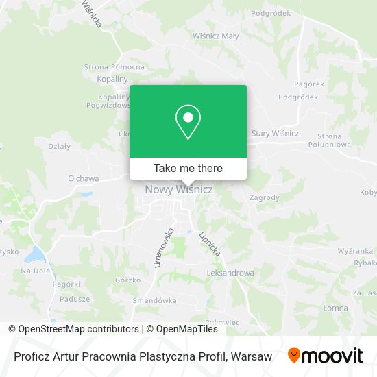 Карта Proficz Artur Pracownia Plastyczna Profil