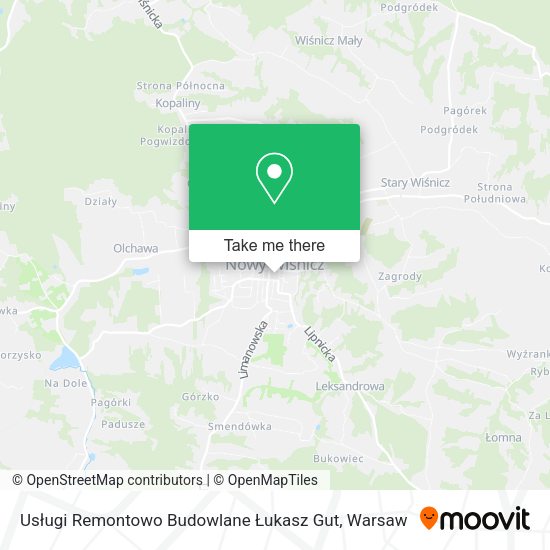 Usługi Remontowo Budowlane Łukasz Gut map