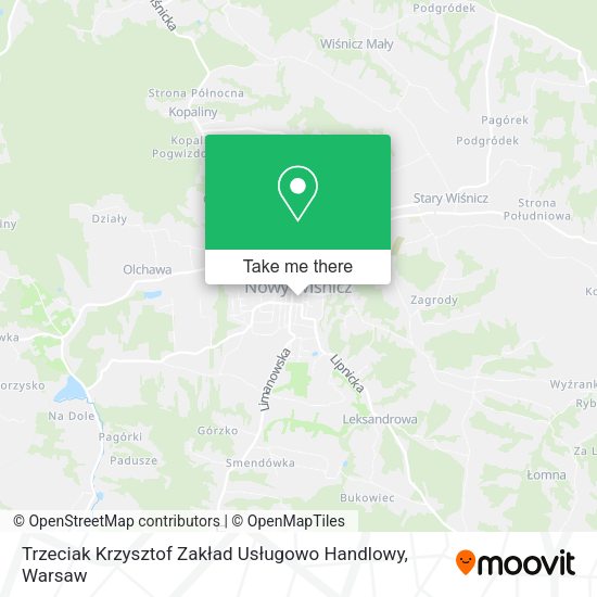 Trzeciak Krzysztof Zakład Usługowo Handlowy map