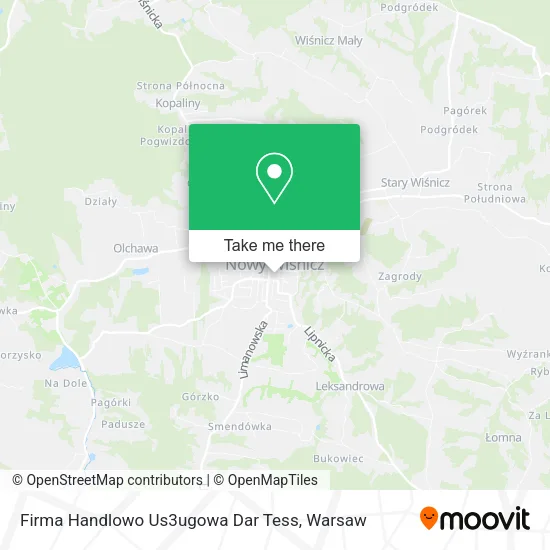 Карта Firma Handlowo Us3ugowa Dar Tess