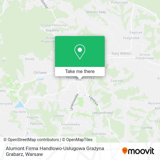 Alumont Firma Handlowo-Usługowa Grażyna Grabarz map