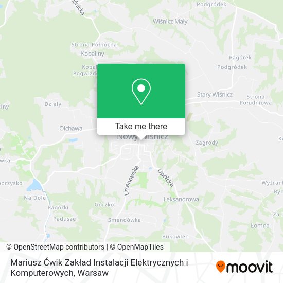 Mariusz Ćwik Zakład Instalacji Elektrycznych i Komputerowych map