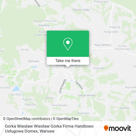 Górka Wiesław Wiesław Górka Firma Handlowo Usługowa Domex map