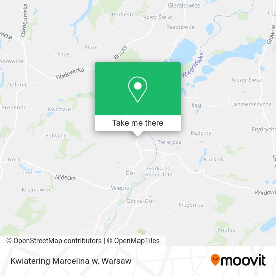 Kwiatering Marcelina w map