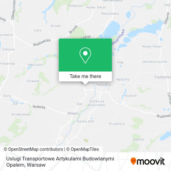 Uslugi Transportowe Artykulami Budowlanymi Opalem map