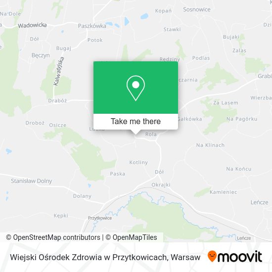 Wiejski Ośrodek Zdrowia w Przytkowicach map