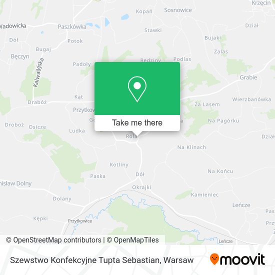 Szewstwo Konfekcyjne Tupta Sebastian map