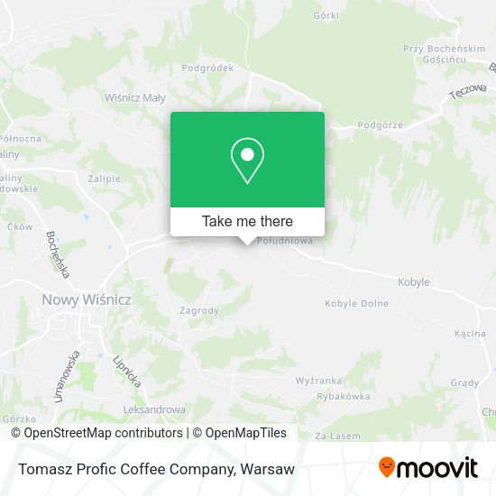 Tomasz Profic Coffee Company map