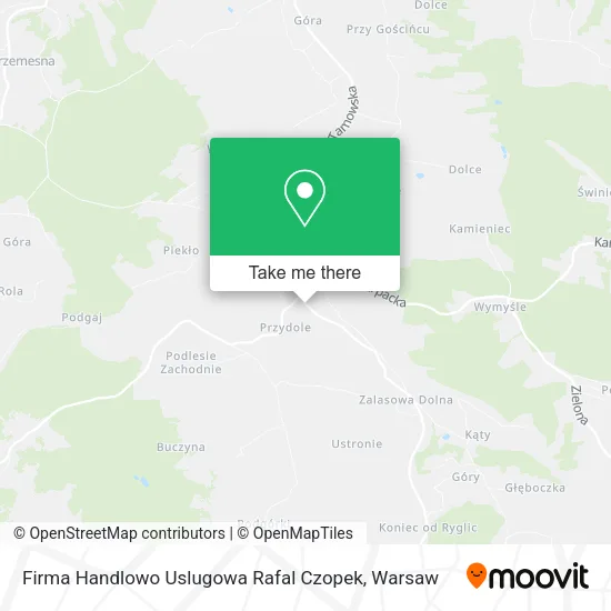 Карта Firma Handlowo Uslugowa Rafal Czopek