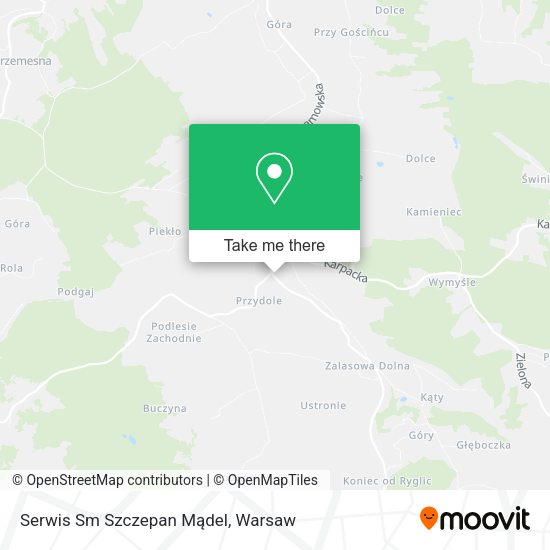 Serwis Sm Szczepan Mądel map