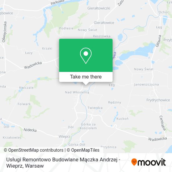 Карта Usługi Remontowo Budowlane Mączka Andrzej - Wieprz