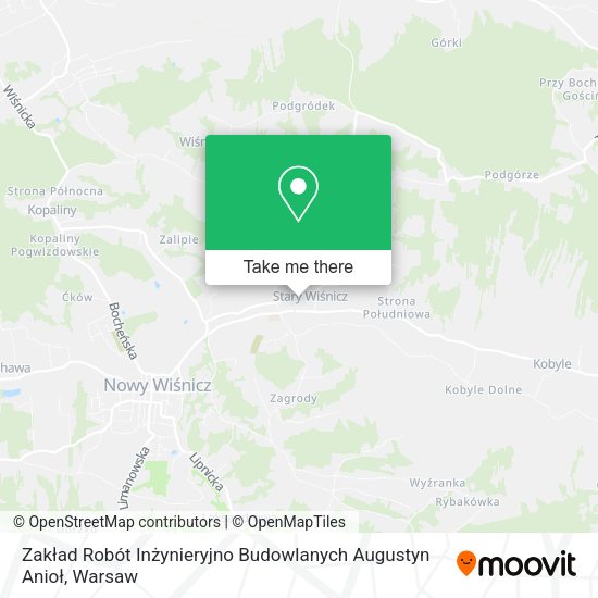 Zakład Robót Inżynieryjno Budowlanych Augustyn Anioł map