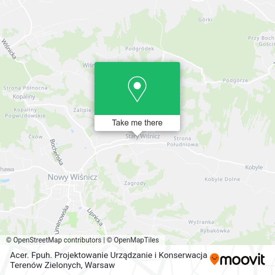 Acer. Fpuh. Projektowanie Urządzanie i Konserwacja Terenów Zielonych map