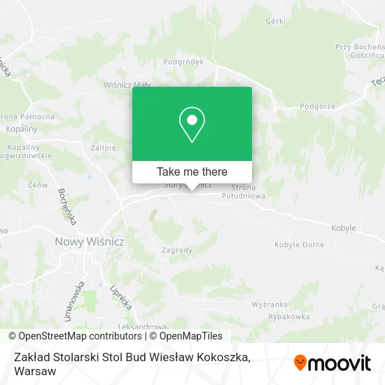 Карта Zakład Stolarski Stol Bud Wiesław Kokoszka