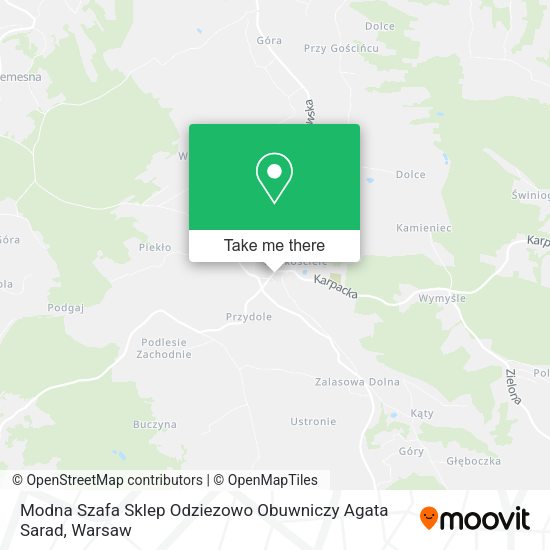 Modna Szafa Sklep Odziezowo Obuwniczy Agata Sarad map