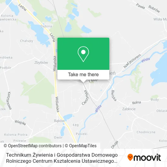 Technikum Żywienia i Gospodarstwa Domowego Rolniczego Centrum Kształcenia Ustawicznego Zespołu Szkó map