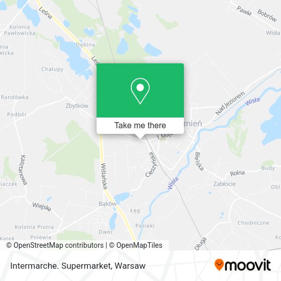 Intermarche. Supermarket map