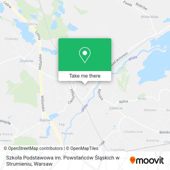 Szkoła Podstawowa im. Powstańców Śląskich w Strumieniu map