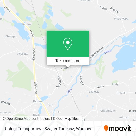 Usługi Transportowe Szajter Tadeusz map