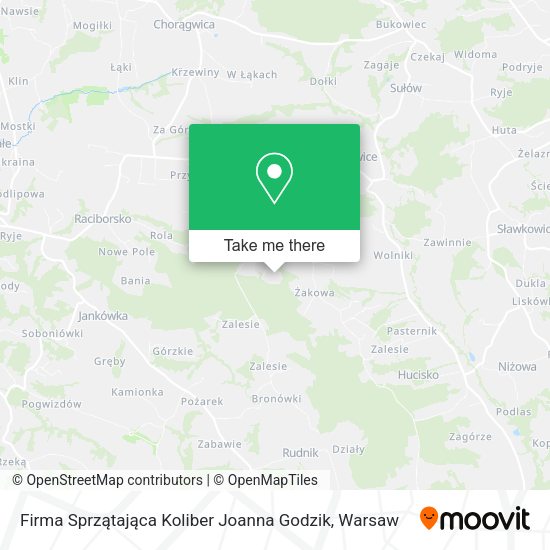 Firma Sprzątająca Koliber Joanna Godzik map