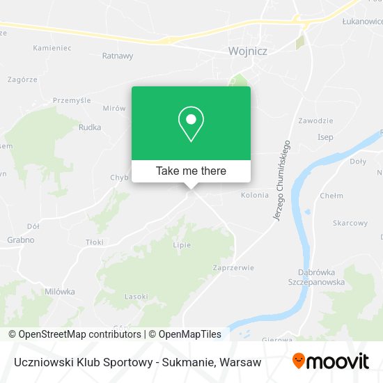 Uczniowski Klub Sportowy - Sukmanie map