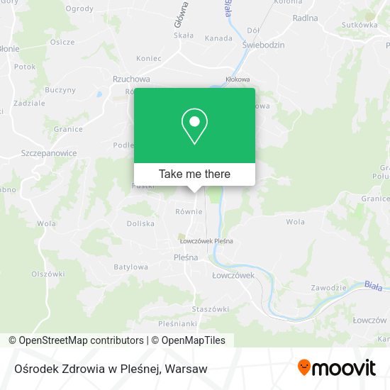 Ośrodek Zdrowia w Pleśnej map