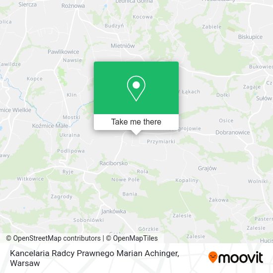 Kancelaria Radcy Prawnego Marian Achinger map