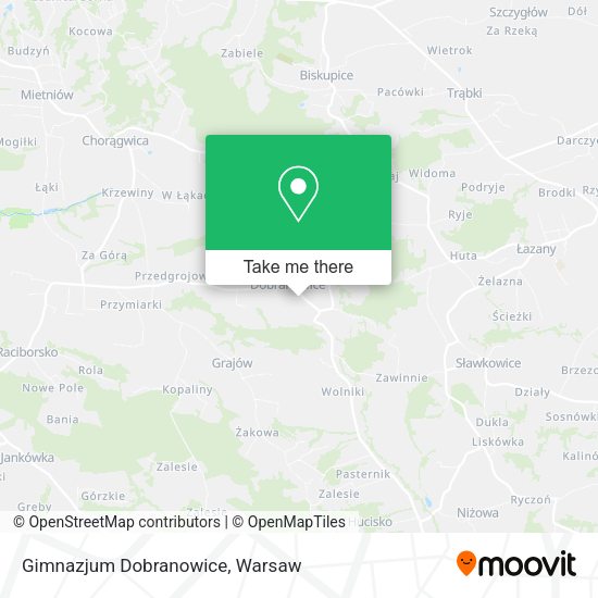 Gimnazjum Dobranowice map