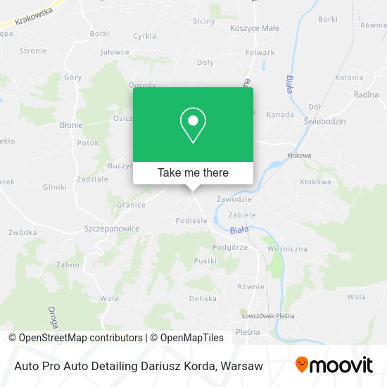 Auto Pro Auto Detailing Dariusz Korda map