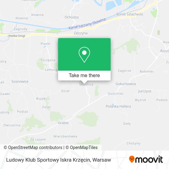 Ludowy Klub Sportowy Iskra Krzęcin map