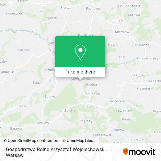 Gospodrstwo Rolne Krzysztof Wojciechowski map