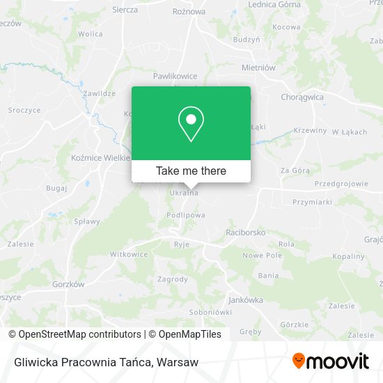 Карта Gliwicka Pracownia Tańca