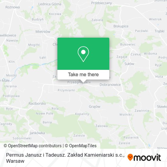 Permus Janusz i Tadeusz. Zakład Kamieniarski s.c. map